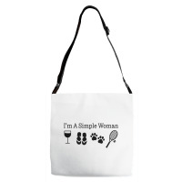 Womens I'm A Simple Woman Wine Flip Flops Dog Paw Tennis Gift T Shirt Adjustable Strap Totes | Artistshot