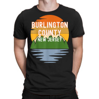 From Burlington County New Jersey Vintage Sunset T Shirt T-shirt | Artistshot