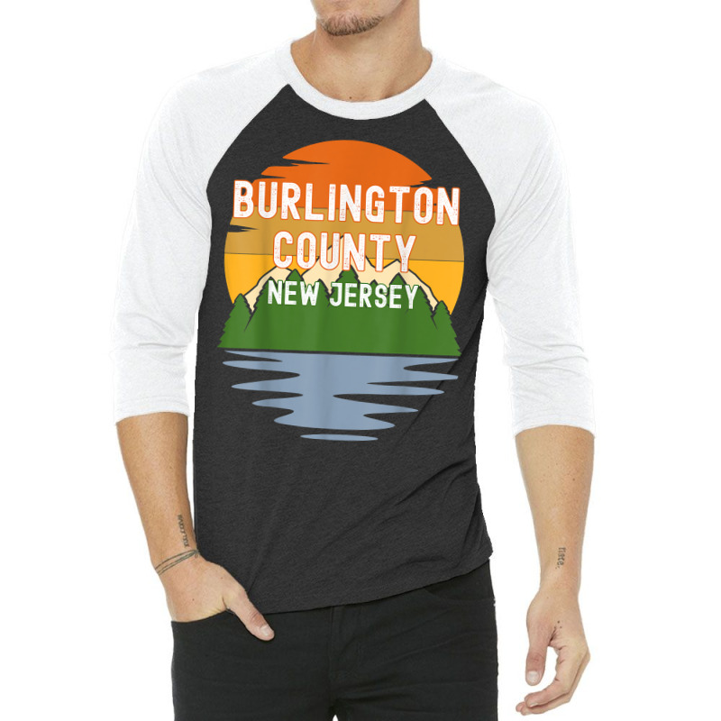 From Burlington County New Jersey Vintage Sunset T Shirt 3/4 Sleeve Shirt | Artistshot