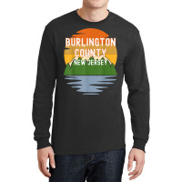 From Burlington County New Jersey Vintage Sunset T Shirt Long Sleeve Shirts | Artistshot