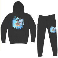 Beta Fish T  Shirt Beta Fish Blue With Rainbow Tail On Blue T  Shirt Hoodie & Jogger Set | Artistshot