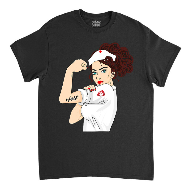 Womens Nurse Strong Woman Warrior Love Nursing T Shirt Classic T-shirt | Artistshot