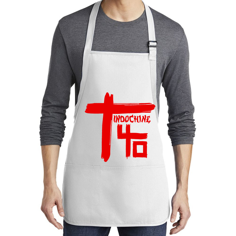 Indochine - French Pop Rock And New Wave Medium-length Apron | Artistshot