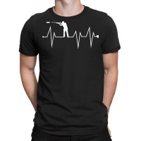 Funny Sporting Clays Shooter Heartbeat Heart Pulse Rate Ekg T Shirt T-shirt | Artistshot