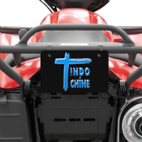 Indochine - French Pop Rock And New Wave Atv License Plate | Artistshot