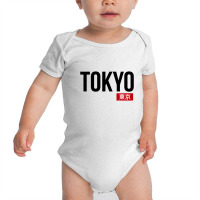 Tokyo Text Art Baby Bodysuit | Artistshot