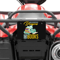 Book Dragon T  Shirt Book Lover Magical Animal Reading Book Dragon T Atv License Plate | Artistshot