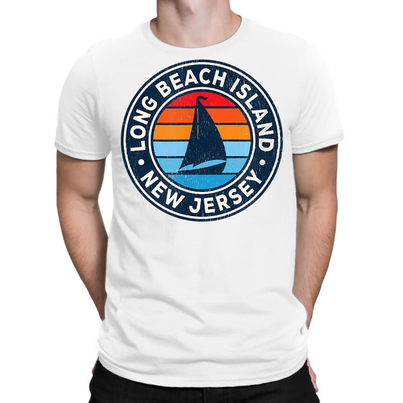 Long Beach Island New Jersey Nj Vintage Sailboat Retro 70s T Shirt T-Shirt by ReagerAero | Artistshot