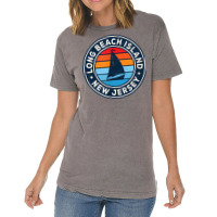 Long Beach Island New Jersey Nj Vintage Sailboat Retro 70s T Shirt Vintage T-shirt | Artistshot