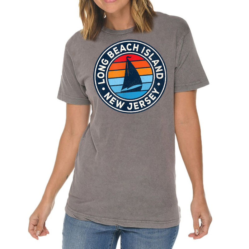 Long Beach Island New Jersey Nj Vintage Sailboat Retro 70s T Shirt Vintage T-Shirt by ReagerAero | Artistshot