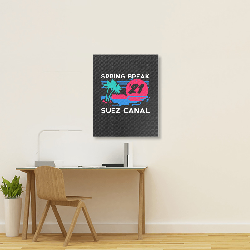 Spring Break   Suez Canal Portrait Canvas Print | Artistshot