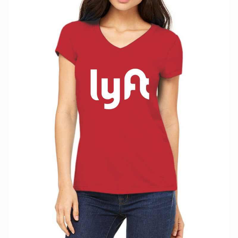 Simple Lyft  Design Women's V-Neck T-Shirt by sutinati | Artistshot