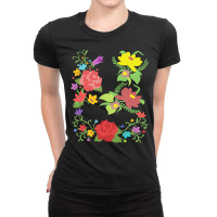 Botanical T  Shirt Vintage Garden Flowers Botany Plants Floral Nature Ladies Fitted T-shirt | Artistshot