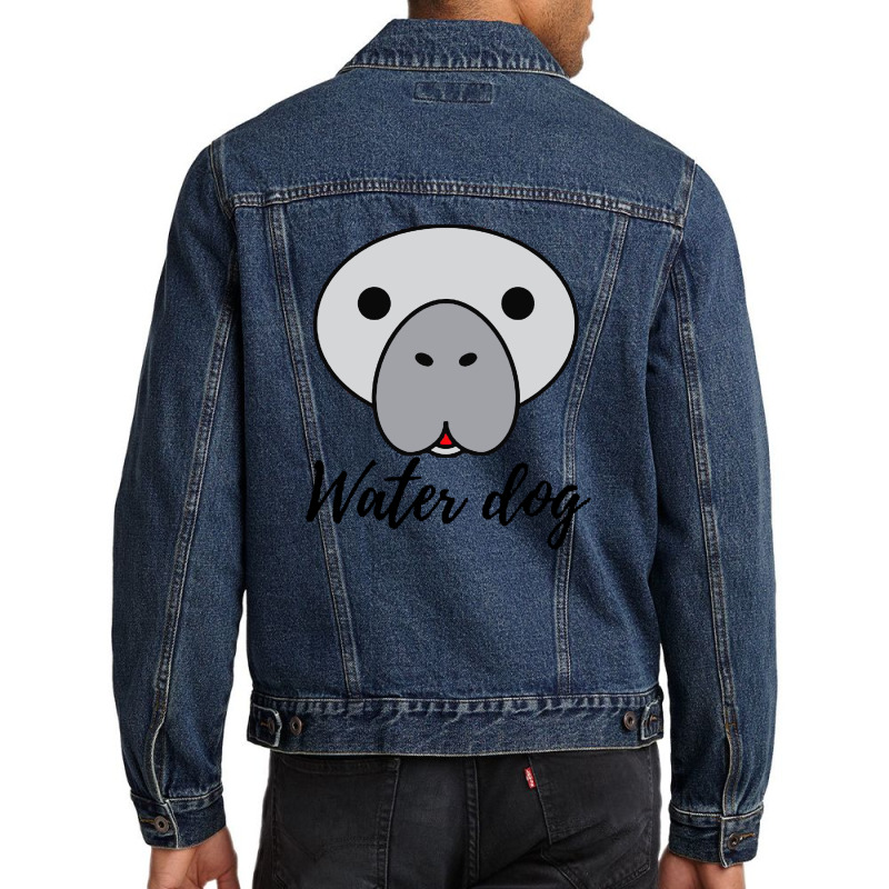 Manatee Water Dog Men Denim Jacket | Artistshot