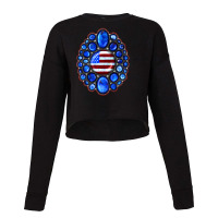 Usa Flag Gemstone Cropped Sweater | Artistshot