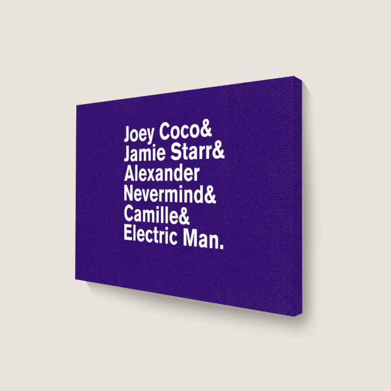 Prince Aliases Joey Coco & Jamie Starr Threads Landscape Canvas Print | Artistshot