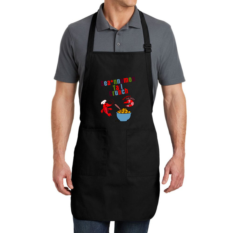 Sea, Nnamon Tail Crunch,  Parody Cinnamon Toast Crunch Shrimp Tails Cl Full-length Apron | Artistshot