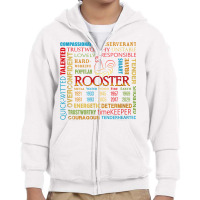 Rooster Chinese Astrology Zodiac Horoscope Sun Sign Birthday T Shirt Youth Zipper Hoodie | Artistshot