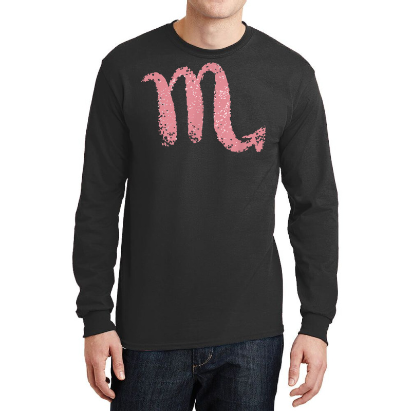 Rose Pink Colored Scorpio Zodiac Astrology Sign T Shirt Long Sleeve Shirts | Artistshot