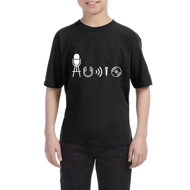 Audio Symbols From Sound, Music, Live Production, Engineer T Shirt Youth Tee | Artistshot