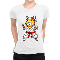 Hamster Karate Kickboxing Jiu Jitsu Taekwondo Ladies Fitted T-shirt | Artistshot