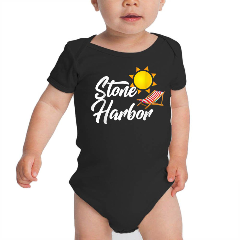 Stone Harbor Nj New Jersey Shore Summer Beach T Shirt Baby Bodysuit | Artistshot