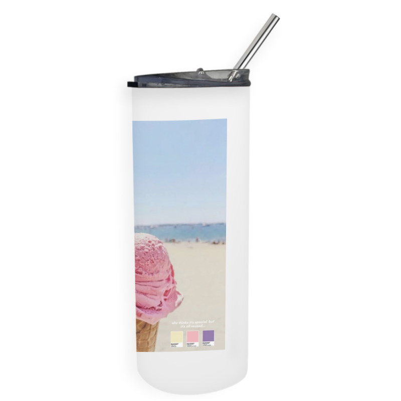 Olivia De Ja Fu Ice Cream Skinny Tumbler | Artistshot