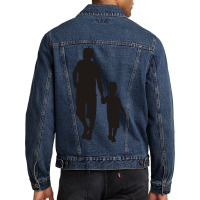 Father And Son Funny Family Men Denim Jacket | Artistshot