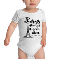 Paris Lover Vacay Eiffel Tower Paris Baby Bodysuit | Artistshot