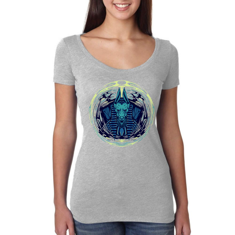 Anubis Women's Triblend Scoop T-shirt by Artilution | Artistshot