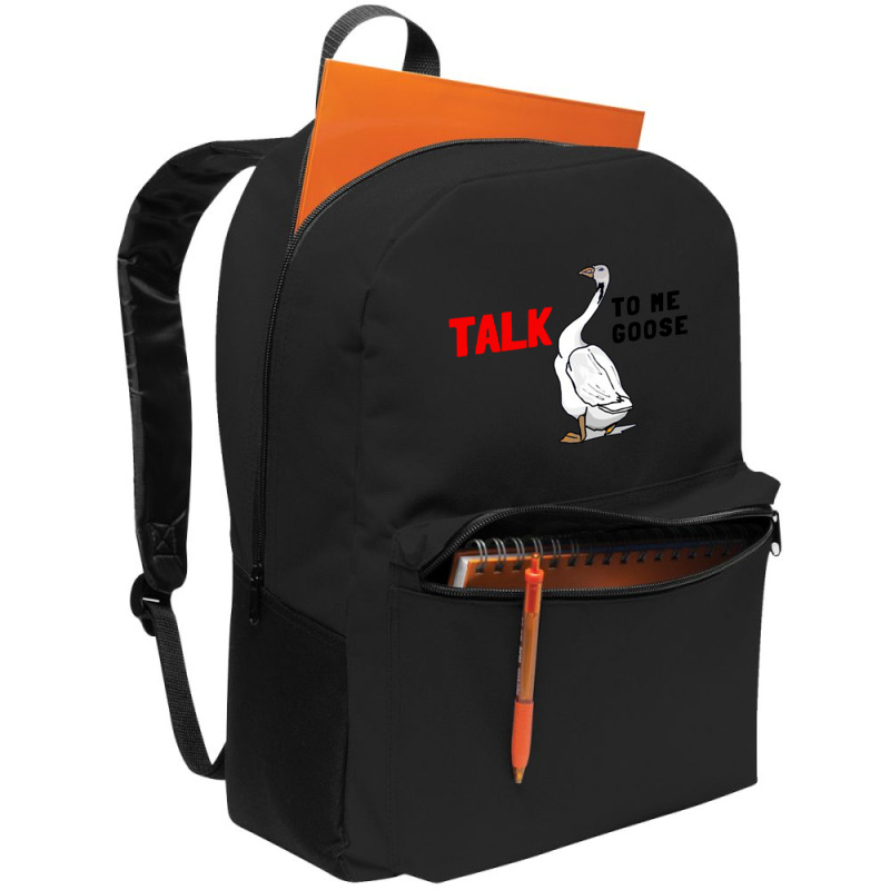 Talk To Me Goose Funny Goose Backpack | Artistshot