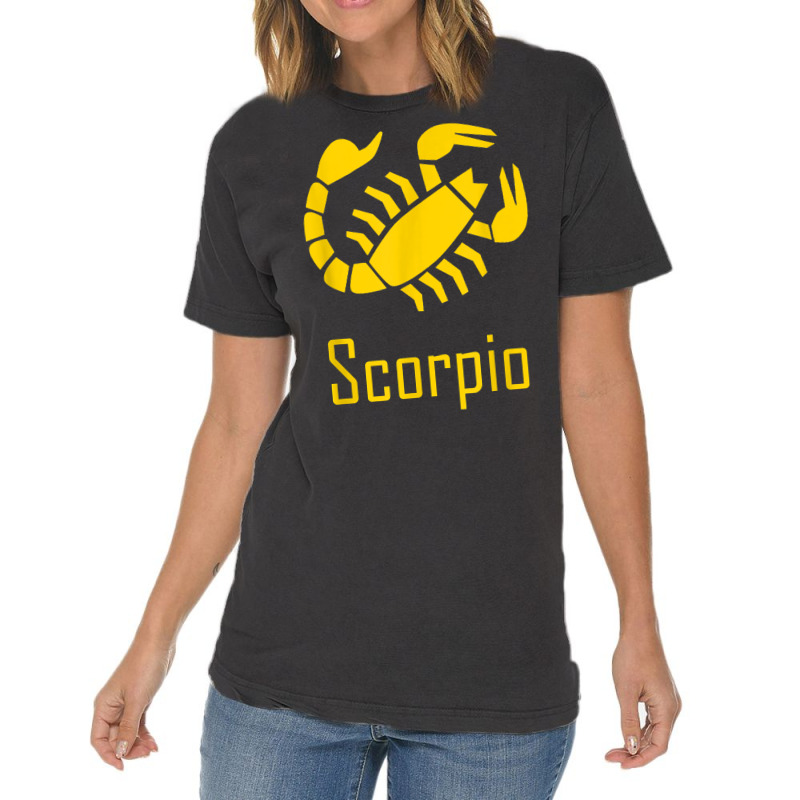 Scorpio Scorpion Zodiac Birthday Constellation Gift T Shirt Vintage T-shirt | Artistshot