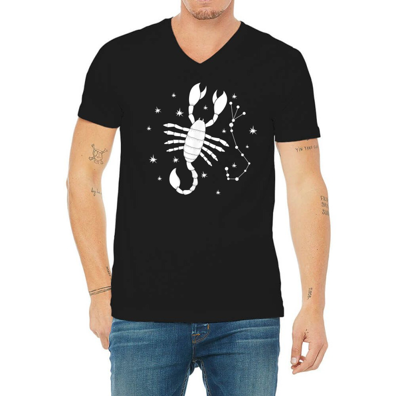 Scorpio Star Sign Astrology Zodiac Astronomy T Shirt V-neck Tee | Artistshot