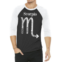 Scorpio Traits Astrology Zodiac Sign Horoscope T Shirt 3/4 Sleeve Shirt | Artistshot