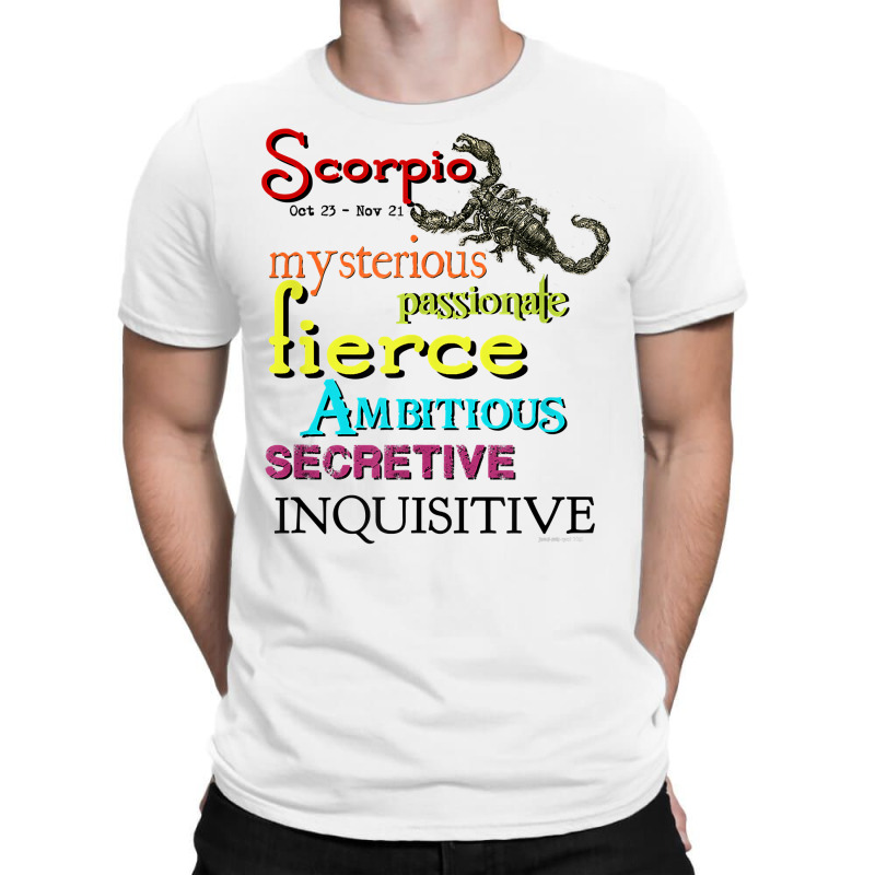 Scorpio Zodiac Horoscope Astrology T Shirt T-shirt | Artistshot