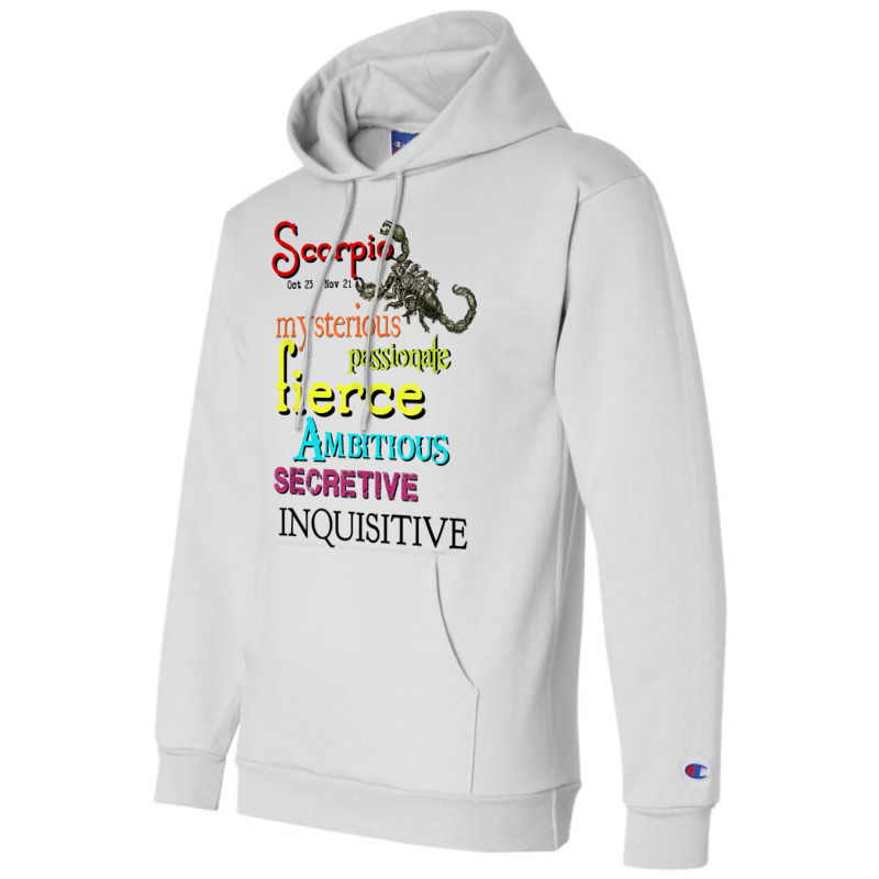 Scorpio Zodiac Horoscope Astrology T Shirt Champion Hoodie | Artistshot