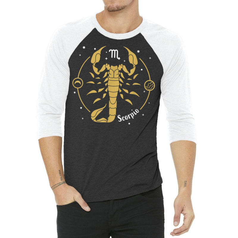 Scorpio Zodiac Sign November Birthday Astrology Scorpio T Shirt 3/4 Sleeve Shirt | Artistshot