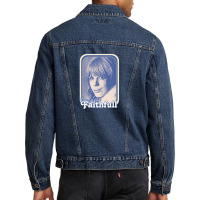 Marianne Faithfull Retro 60s Aesthetic Design Men Denim Jacket | Artistshot