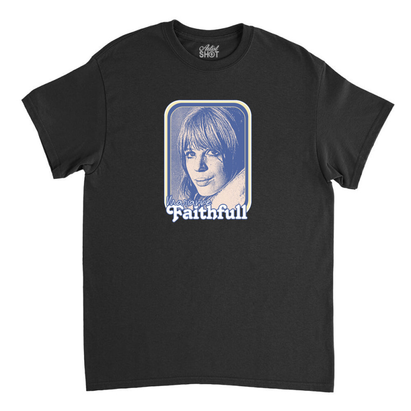 Marianne Faithfull Retro 60s Aesthetic Design Classic T-shirt by bedaopini | Artistshot