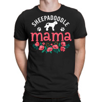 Sheepadoodle Mama Gifts Women Mom Cute Dog Lover Christmas T Shirt T-shirt | Artistshot