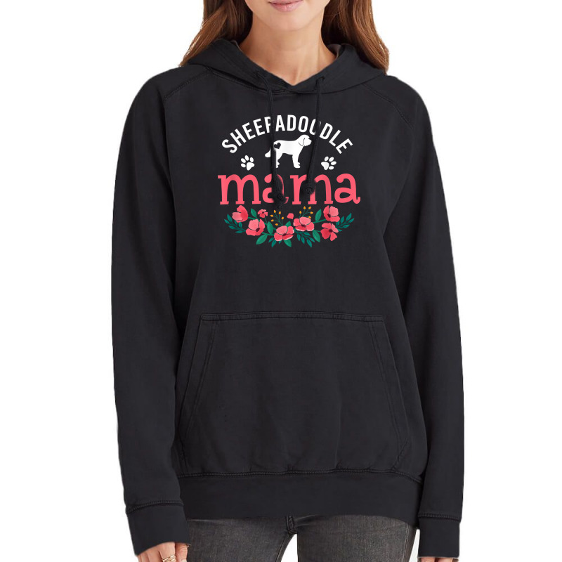 Sheepadoodle Mama Gifts Women Mom Cute Dog Lover Christmas T Shirt Vintage Hoodie | Artistshot