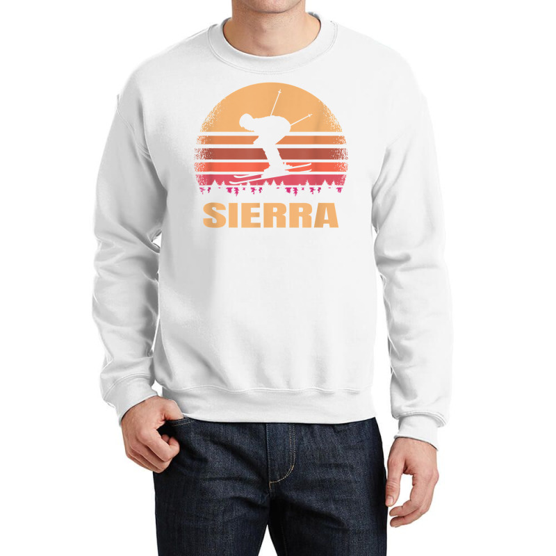 Sierra Nevada Skier Vintage Skiing At 80s Retro Ski Resort T Shirt Crewneck Sweatshirt | Artistshot