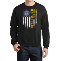 Vintage Usa Flag Proud To Be A Us Military Veteran T Shirt Crewneck Sweatshirt | Artistshot