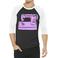 Purple Singer Sewing Machine 3/4 Sleeve Shirt | Artistshot