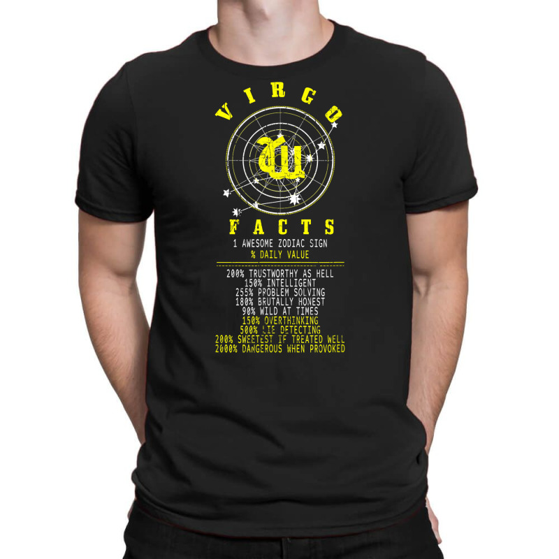 Virgo Facts Zodiac Sign Birthday Horoscope Astrology T Shirt T-shirt | Artistshot