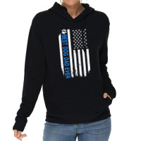 Best Dog Dad Ever American Flag Lightweight Hoodie | Artistshot