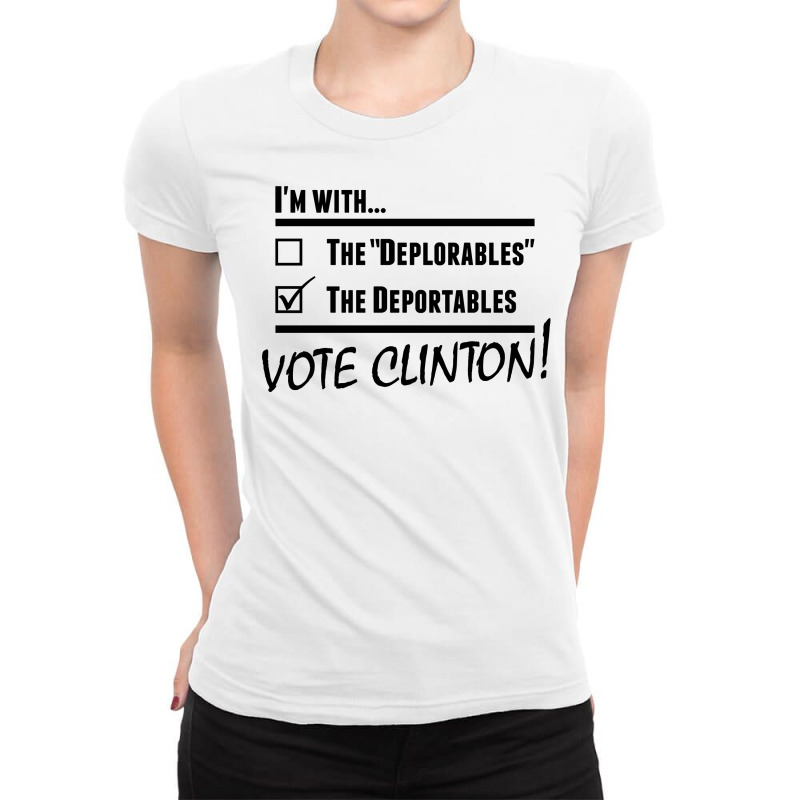 Hilary Clinton Deportables Ladies Fitted T-Shirt by SabriAcar | Artistshot