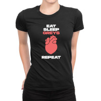 Eat Sleep Greys Repeat Ladies Fitted T-shirt | Artistshot