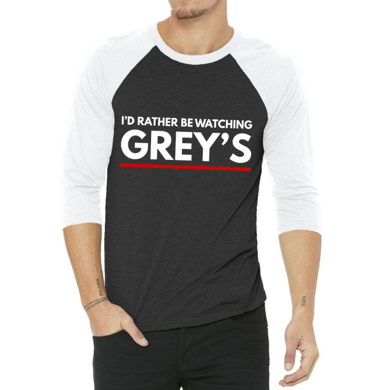 Watching Greys 3/4 Sleeve Shirt by blackacturus | Artistshot