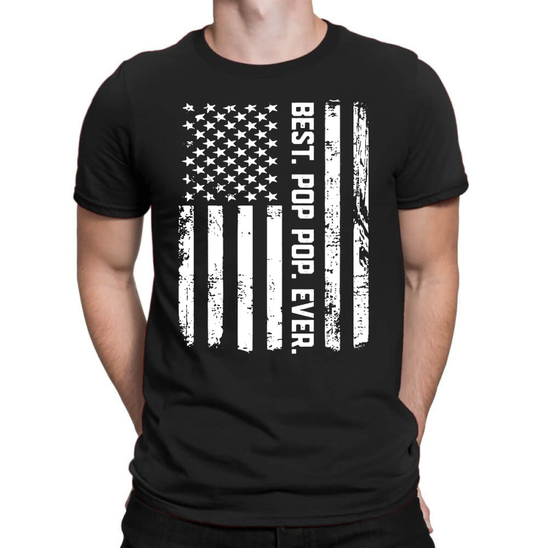 Best Pop Pop Ever Vintage American Flag T-shirt | Artistshot